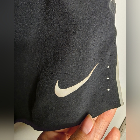 Nike Women's Aeroswift Brief Linef Black Athletic Shorts - Picture 7 of 12